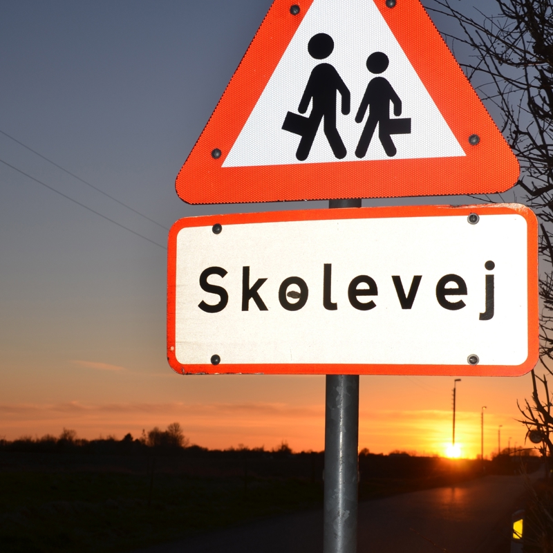 her ser du billede af skolevej