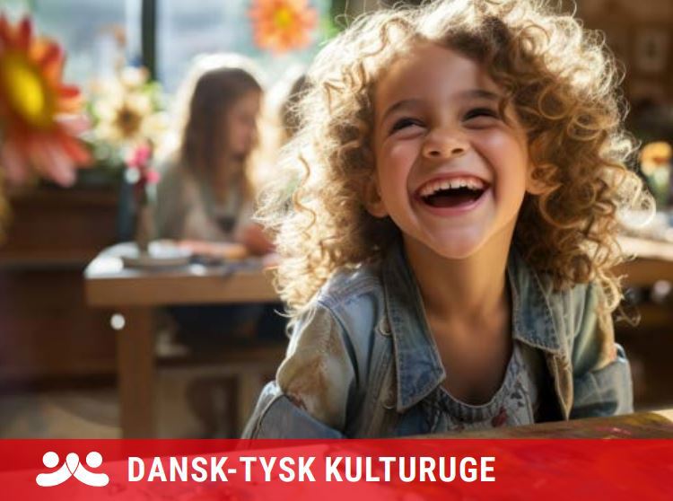 Dansk Tysk Kulturuge Smilende barn med krøller